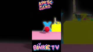 ABC Alphabet Song Kinetic Sand Bowling Balls Space Adventure kineticsandplay alphabetadventure [upl. by Pappano]