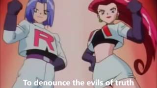 Pokemon  Team Rockets motto with lyrics [upl. by Bunde]