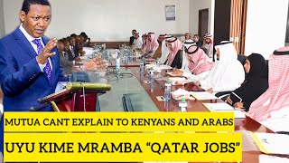 ALFRED MUTUA CANT EXPLAIN FREE JOBS HE ANNOUNCED HAKUNA KAZI QATAR😭 [upl. by Craner950]