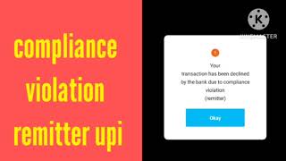 What is compliance violation remitter sbi  Transaction cannnot be completed compliance violation [upl. by Yalahs]