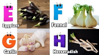 Vegetables ABC Song for Kids  Phonics for Kids  Learn ABC  Alphabet Letters [upl. by Tarrah]