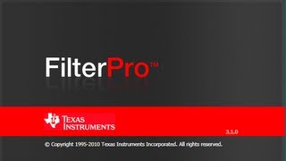 How to Design a Low Pass Filter Using Texas Instruments FilterProtm [upl. by Gitt]