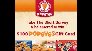 Louisiana Kitchen Food Menu Review 2020 How to Get 100 Popeyes Gift Card 2020 [upl. by Brianne]