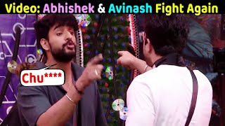 Fukra Insaan Abhishek vs Avinash Fight in Bigg Boss for Captaincy task of Elvish [upl. by Aicirtac]