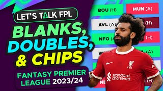 MY ULTIMATE BLANK DOUBLE AND CHIP STRATEGY GUIDE  Fantasy Premier League Tips 202324 [upl. by Ardekahs480]