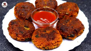 Soyabean Kabab Recipe  How To Make Soya Chunks Kabab [upl. by Anihcak]