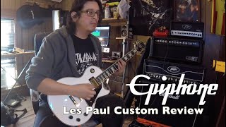 Epiphone Les Paul Custom  Metal Demo and Review 2023 [upl. by Frisse]