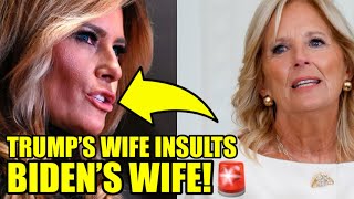 Melania Trump Just DISRESPECTED Jill Biden In A RUDE WAY [upl. by Kama870]