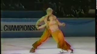 Torvill amp Dean GBR  1984 World Professional Championship Ice Dancing Tech Dance quotSong of Indiaquot [upl. by Nimesh]