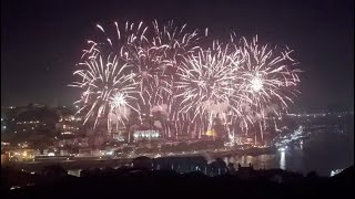 São João 2024  Fogo de Artifício no Porto com a melhor vista possível  Oporto Fireworks [upl. by Gayl]