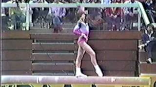 7th AA Maxi Gnauck BB  1983 World Gymnastics Championships 9300 [upl. by Rhpotsirhc]