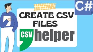 C Create CSV Files with CSVHelper [upl. by Meelak]