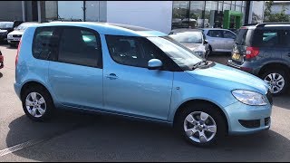 ŠKODA Roomster 5DR SE 12 TSI 105bhp DSG in Miami Blue 2014 14 Reg HD [upl. by Mavis]