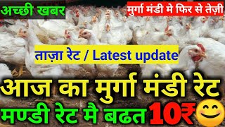 Broiler chicken rate today  latest broiler poultry rate  murga mandi rate  aaj ka poultry rate [upl. by Alicec541]