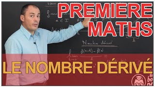 Le nombre dérivé  Dérivation  Maths 1ère  Les Bons Profs [upl. by Phenice392]