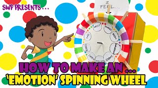 HOW TO MAKE A SPINNING WHEEL FROM CARDBOARD  EASY  FOR KIDS [upl. by Atnahs553]