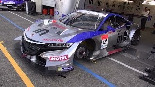 2014 SUPER GT AUTOPOLIS 公開車検 GT500 [upl. by Arihk305]