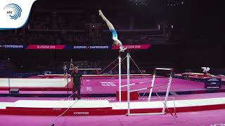 Celeste MORDENTI LUX  2018 Artistic Gymnastics Europeans junior qualification bars [upl. by Inad]