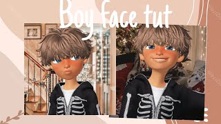 Boy Face tutorial  ZEPETO [upl. by Kinsler577]