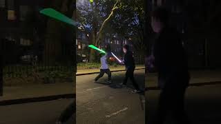 6 second lightsaber duel w fx starwars lightsaber jedi lightsaberduel sith starwarsfan [upl. by Merlin]