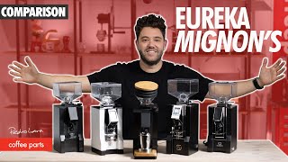 The Complete Range of The Eureka Mignon Grinders  Comparison [upl. by Ilene]