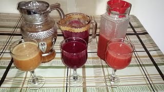 اسهل عصير 🥤 وب 3 دراهم  2 ليمونات 🍊1 حامضة 🍋 غتحصل على لتر ونصف من العصير🍷 بثلاث نكهات🍓🍑 [upl. by Aissirac]