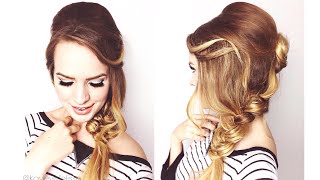 1960s Bardot Inspired Side Braid [upl. by Nairadal]