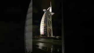 Burj Al Arab Night view travel alone like dubai lifestyle fyp 🇦🇪✈️🌍💸🏎️ [upl. by Derril316]