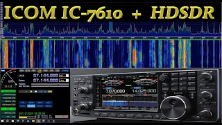 ICOM IC7610 CON HDSDR SU PC WINDOWS installazione e prova [upl. by Bette-Ann277]