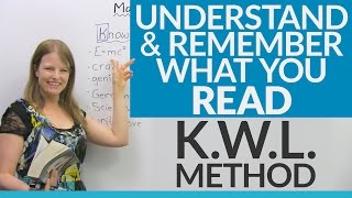 Read Understand and Remember Improve your reading skills with the KWL Method [upl. by Aneeroc]