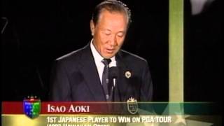 2004 Induction Isao Aoki Presented by Greg Norman [upl. by Tarrah]