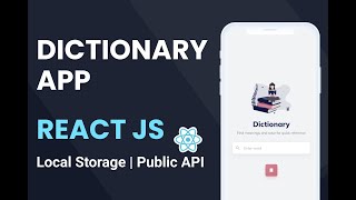 Dictionary Part 10  React App  Playing Audio Pronunciation [upl. by Nirot]