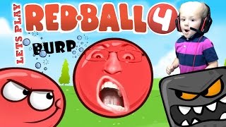 Lets Play REDBALL 4 w CHASE  BURP Contest Volume 1 Levels 18 FGTEEV Kids iPad Gameplay [upl. by Illyes]