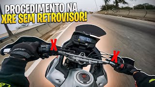 PROCEDIMENTO NA XRE 300 SEM RETROVISOR NO MODO CHAVE [upl. by Tuck232]