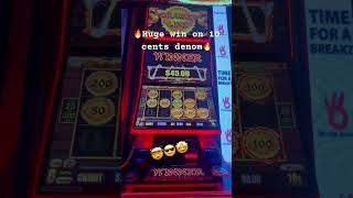 🤯10cent Denom got Huge win🤯youtubeshorts shortsvideo casino aussiepokiewins casino shorts [upl. by Hyde]