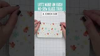 🥰 Easy NoSew Project with Fabric  Decoupage Glass Tray [upl. by Oderfla]