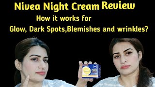 Nivea night cream Reviewhow to use night cream [upl. by Alix]