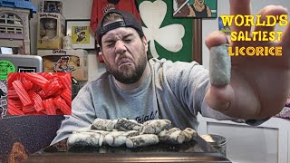 Worlds Saltiest Licorice Challenge From Sweden  Gift From HOFFA KAOS to LA BEAST [upl. by Ashly587]