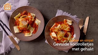 Gevulde koolrolletjes met gehakt  Coopjeskoken  Coop [upl. by Norabel]