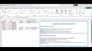 How to Look up Value and Return Adjacent Cell Value in Excel [upl. by Eillim594]