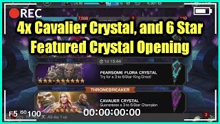 4x Cavalier Crystal and 6 Star Featured Crystal Opening MCOC [upl. by Mackie]