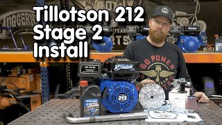 Tillotson 212 Engine Stage 2 Install and Dyno  Tutorial [upl. by Aimil]