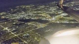 E175 Night Takeoff from Chicago Ohare HDR [upl. by Rinna]