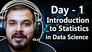 Live Day 1 Introduction To statistics In Data Science [upl. by Redman]