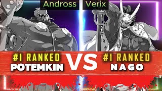 GGST ▰ Andross 1 Potemkin Vs Verix 1 Nagoriyuki  Guilty Gear Strive High Level Replay 🔥 [upl. by Lonny]