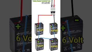 6 Volt Battery To 24 Volt Series Connection shorts [upl. by Voss]