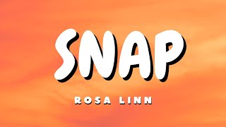 Rosa Linn  SNAP Lyrics [upl. by Annoyik588]