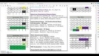 20212022 Academic Calendar Overview for Parents [upl. by Durwin843]