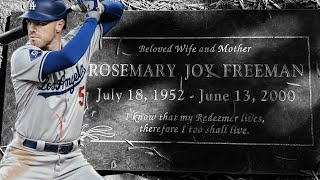 DODGERS FREDDIE FREEMAN’S MOTHER ROSEMARY FINAL RESTING PLACE [upl. by Rollin]