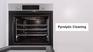 Bosch Oven Features  Pyrolytic Cleaning [upl. by Amias]